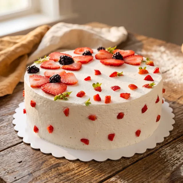 Fresh Strawberry Cake