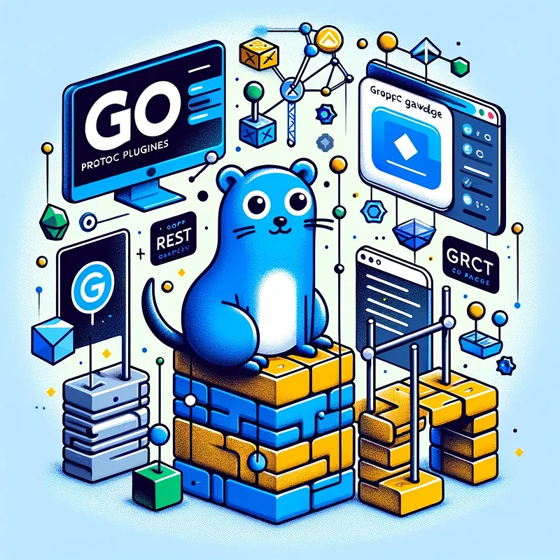 Protoc Plugins in Go: gRPC-REST Gateway From Scratch. Forgive DALL-E for the spelling mistakes!